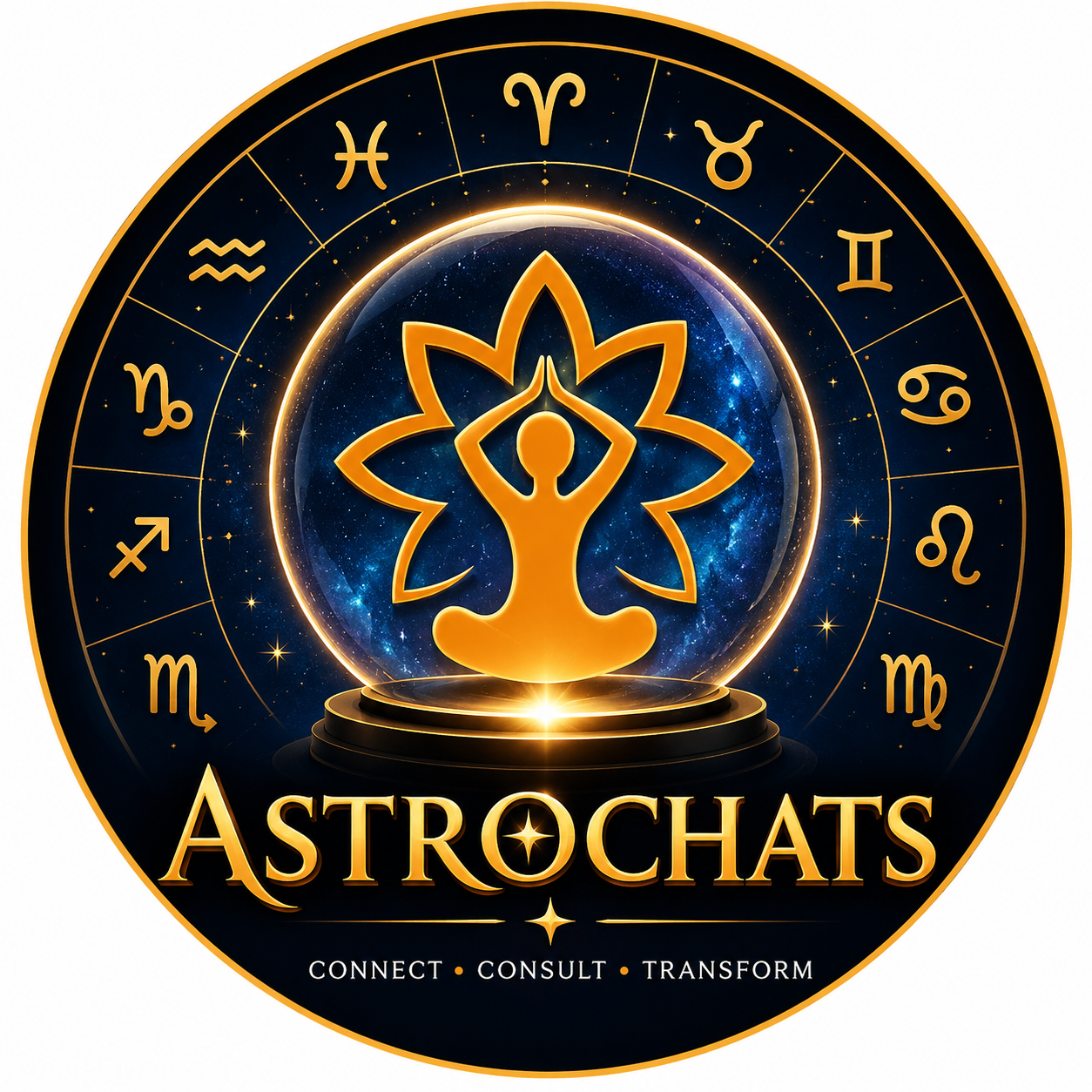 Astrology consulting logo designed with IQon