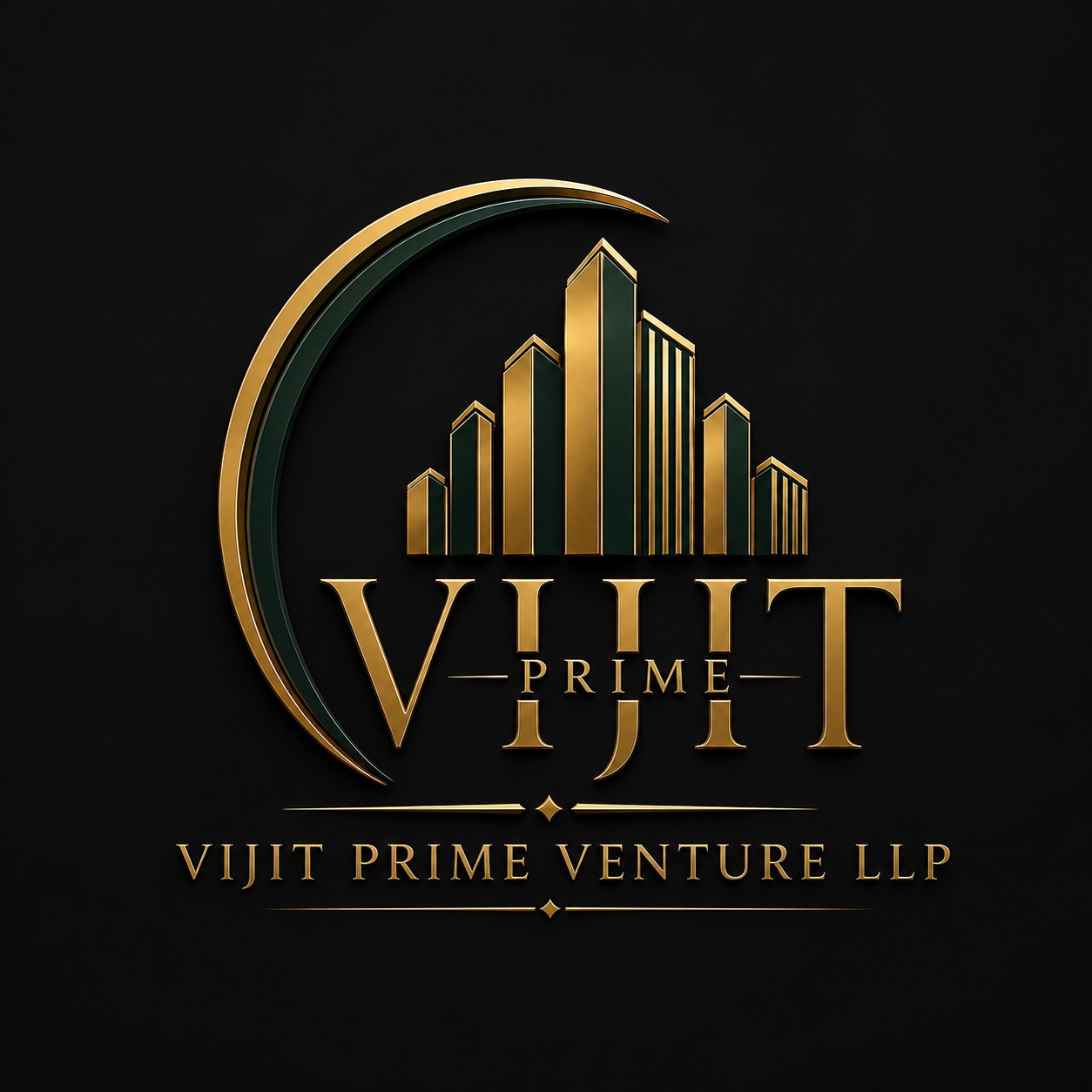 Real estate ventures logo designed with IQon